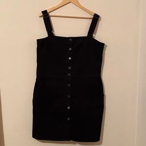 GAP Corduroy Overall Button Down Dress Sz XL